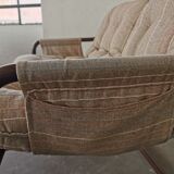 Tubular metal bench from the 80s