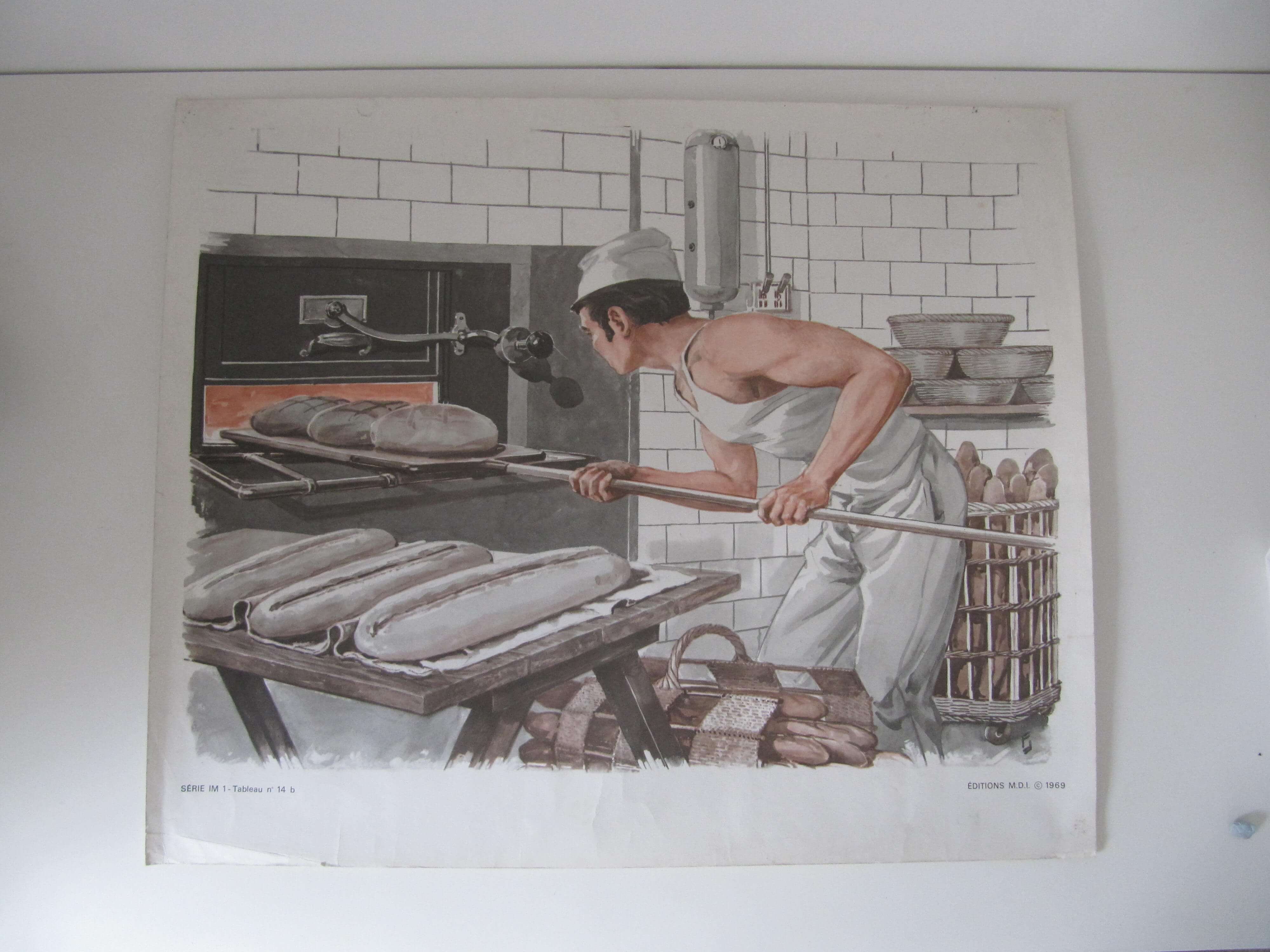 1969 school poster, the trades, the baker