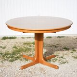 Table ronde bois et ses 4 chaises Self, table à manger, meuble de salon