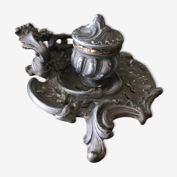 Inkwell in regulation style rocaille louis xv