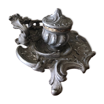 Inkwell in regulation style rocaille louis xv