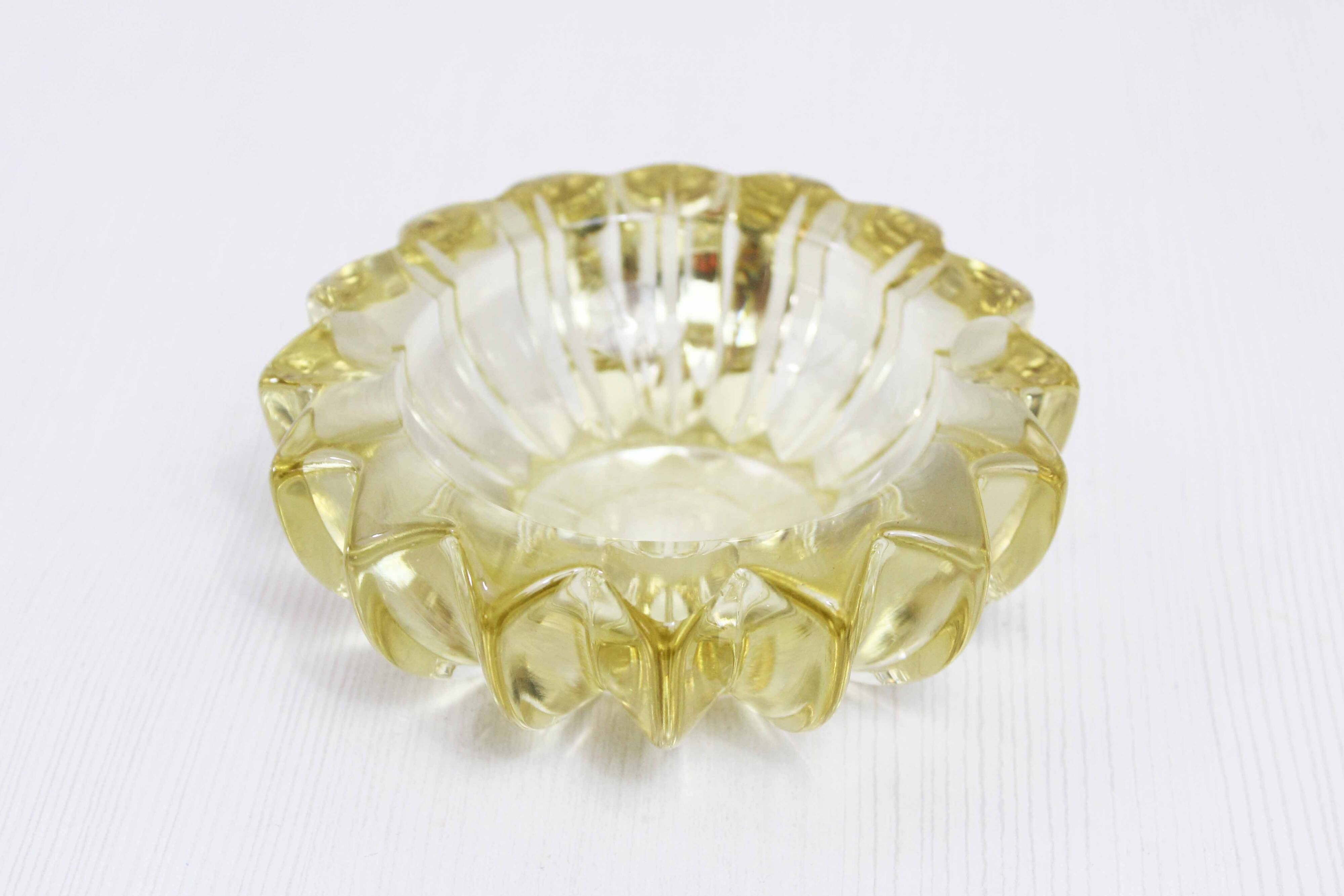 P.D'Avesn Art Deco Crystal Ashtray