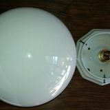 Ceiling light globe art deco porcelain Limoges support