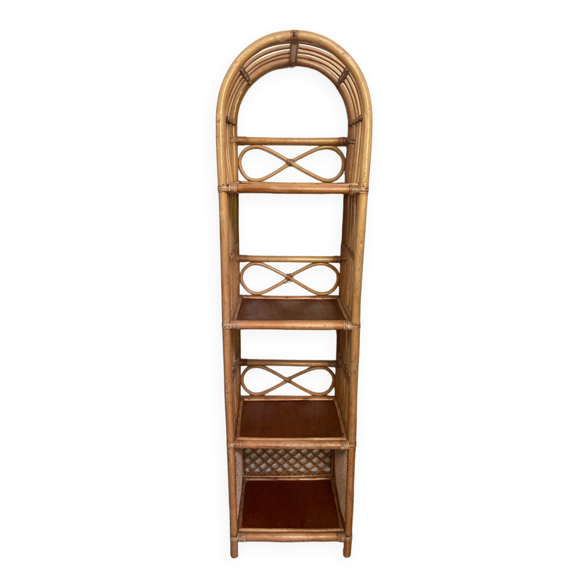 Rattan shelf