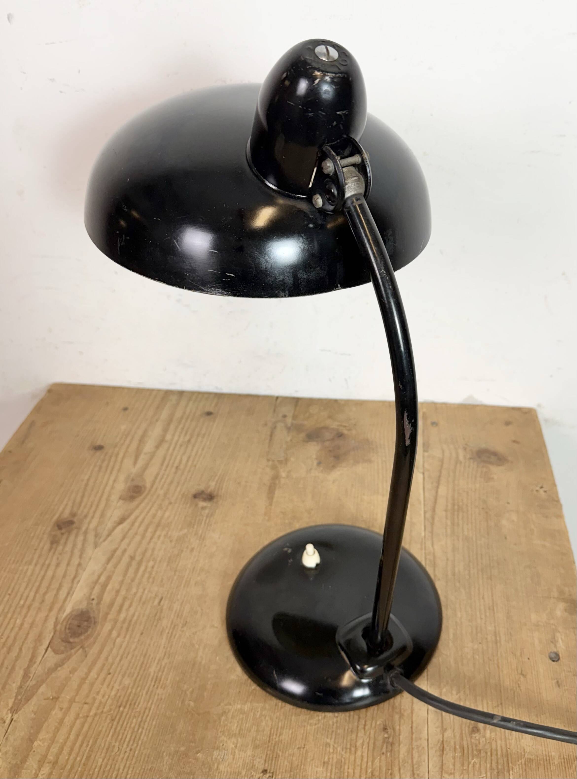 Black Industrial Bauhaus Table Lamp from Escolux, 1930s