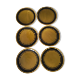 6 assiettes Gien