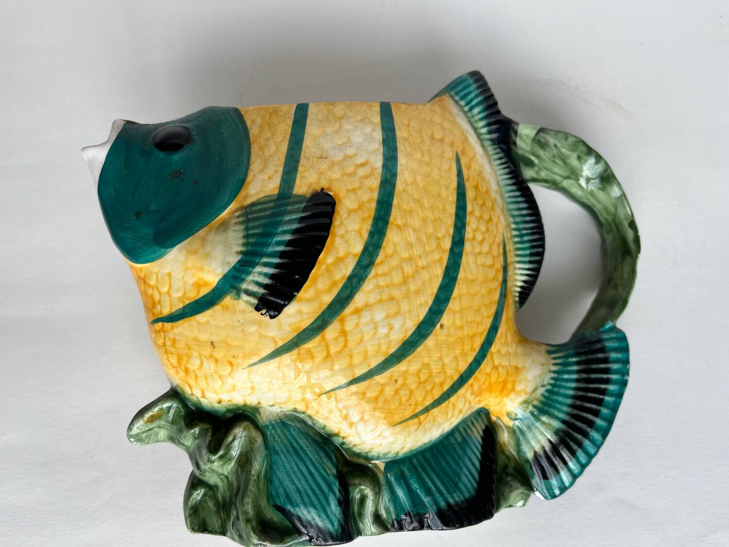 Vintage zoomorphic slip pitcher