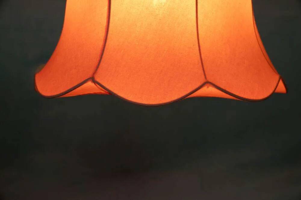 Vintage pink Scandinavian tulip pendant