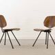PAIR FOLDING-CHAIRS S88 BY OSVALDO BORSANI FOR TECNO