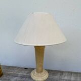 Beige alabaster art deco lamp