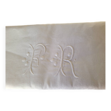 Old linen tablecloth