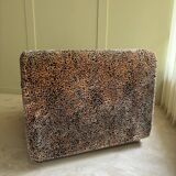 Leopard velvet armchair