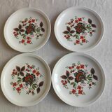 4 vintage plates 70s