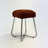Vintage Bauhaus tubular frame stool