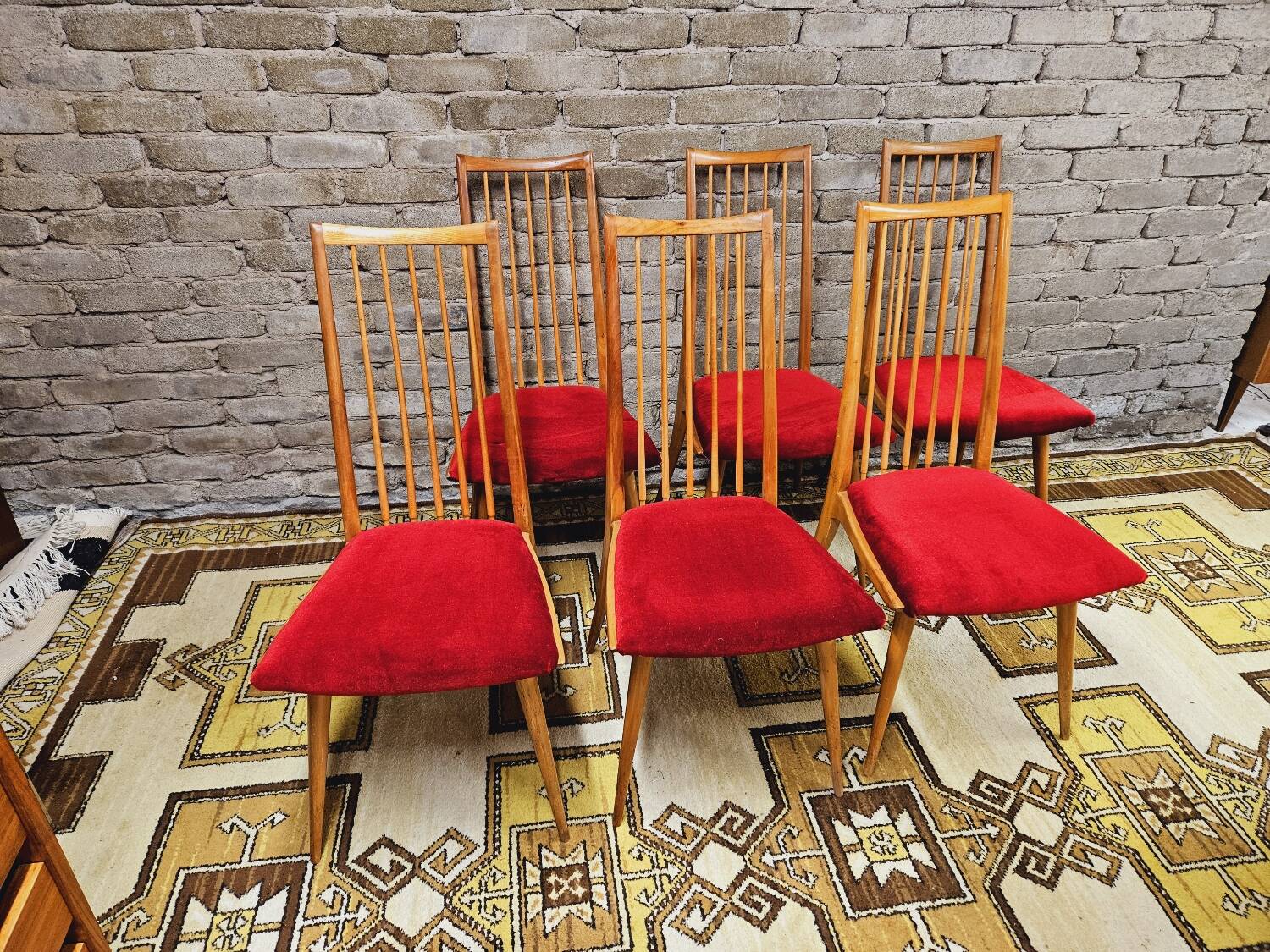 Set of 6 teak chairs by Ernst Martin Dettinger 1960