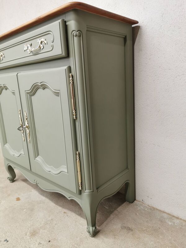 Buffet vintage en merisier rénové
