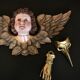 Hand brass paperweight