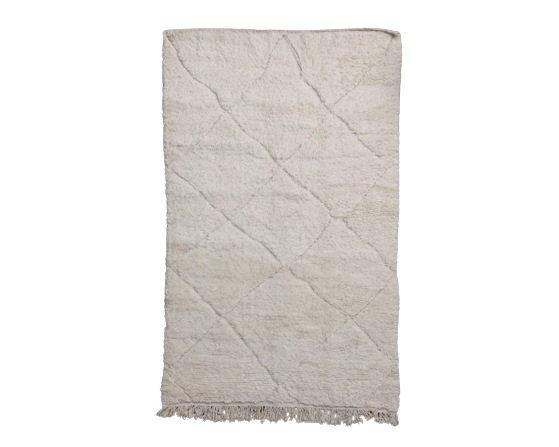 Moroccan carpet white diamonds