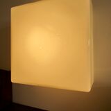 Vintage white glass Lita ceiling lamp