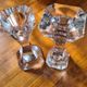 Pair of crystal candlesticks by Villeroy & Boch – 1970s – Perfect condition