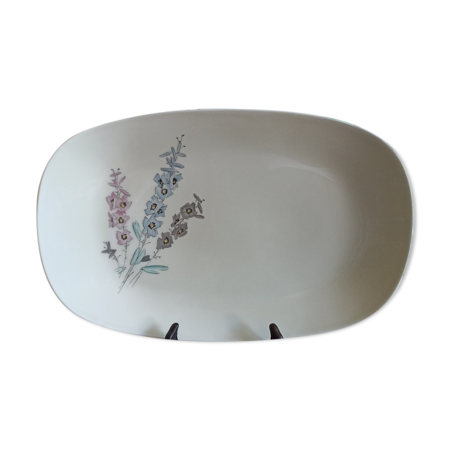Rectangular serving dish Raynaud - Limoges Unic - Gladioli