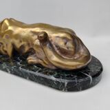 Bronze panther by Henri Payen. 1930s.
