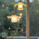 Paire de suspensions en opaline plissée et tulipes à motifs Art déco