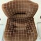 6 old tubular and velvet chairs Italian design from the 70s