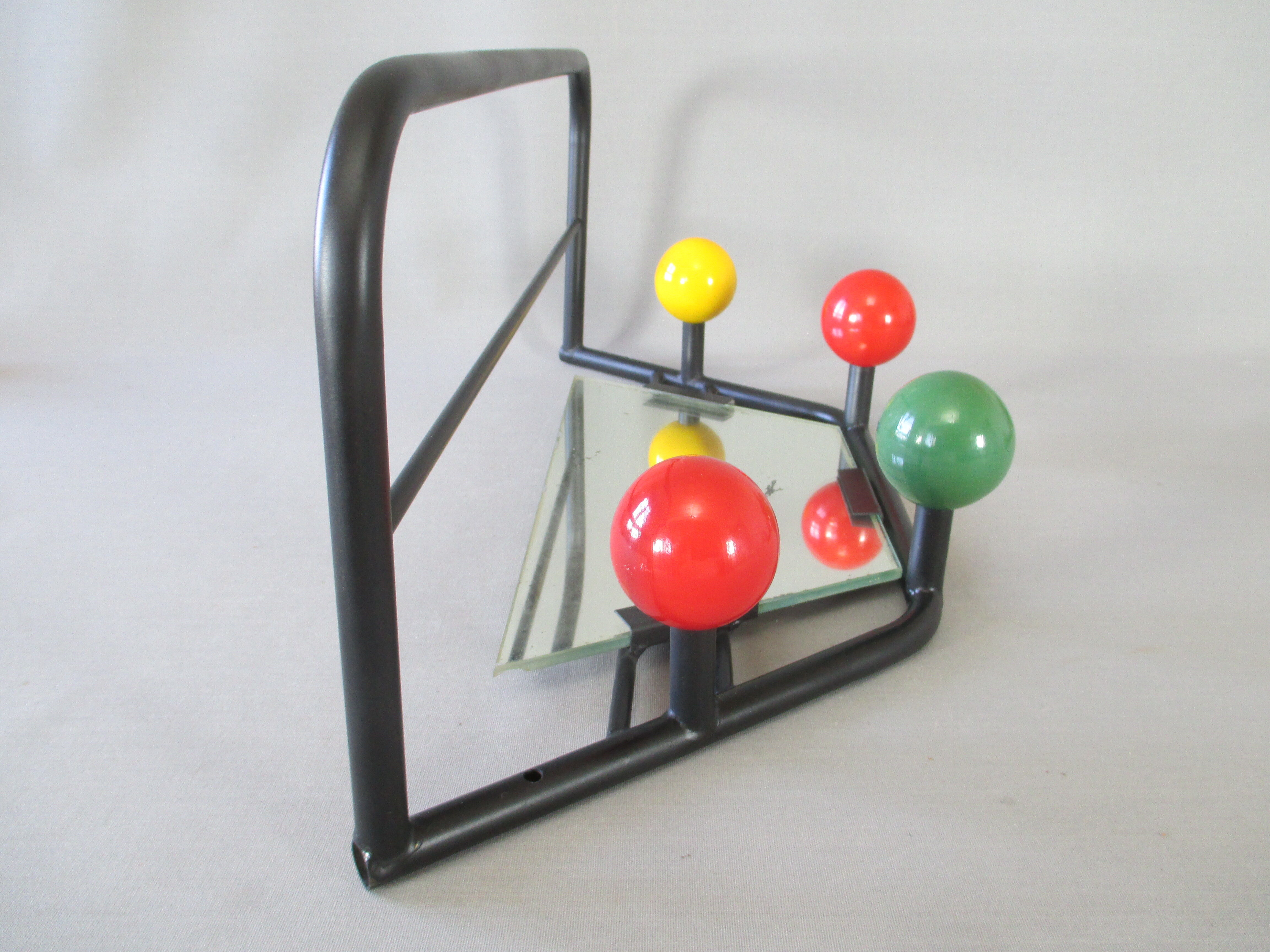 Wall coat rack with vintage balls