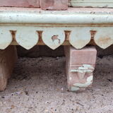 Fully hand-carved stone window with mirror