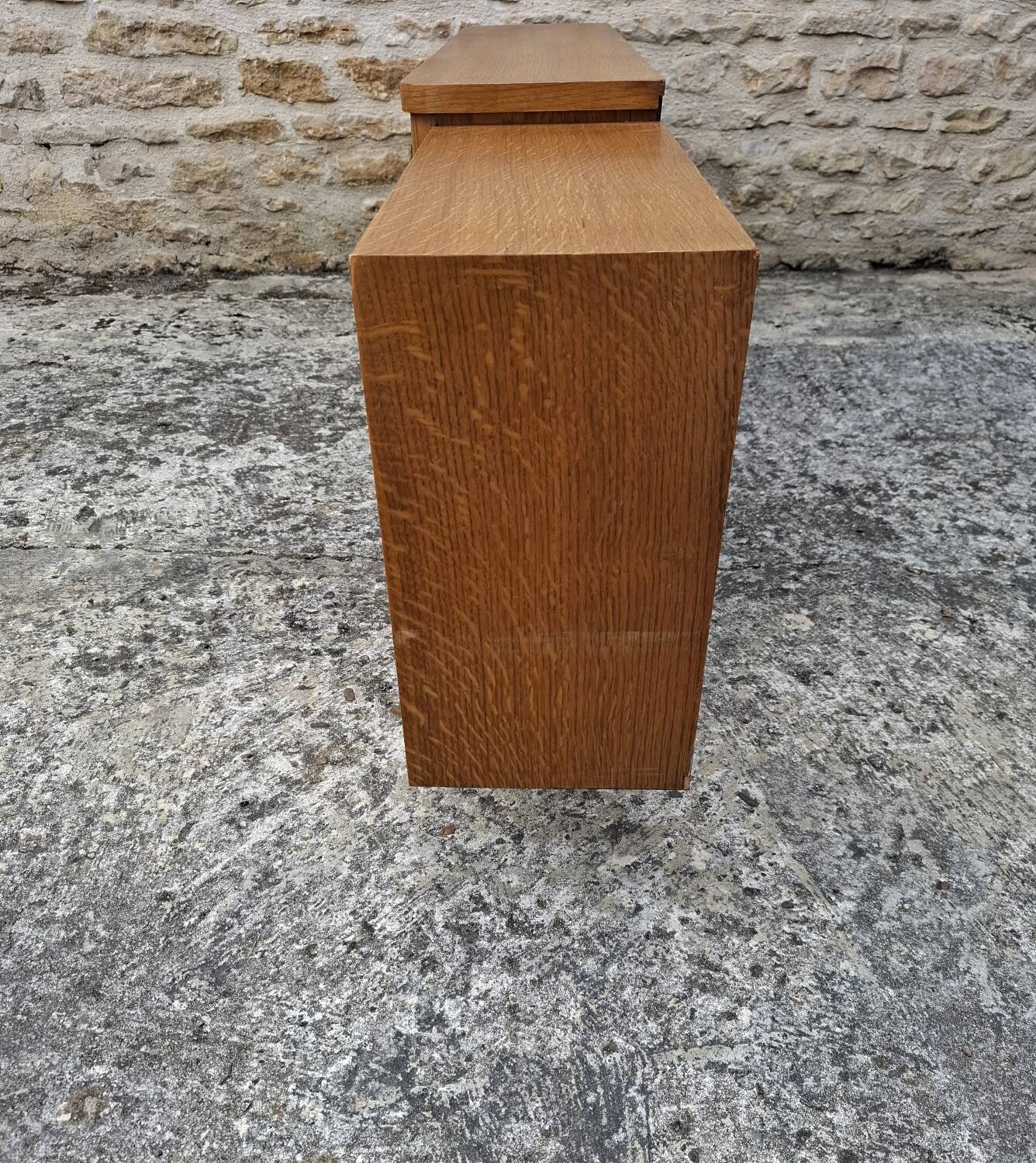 Low oak sideboard