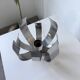 Oxar space age chrome flower wall light
