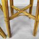 Vintage rattan bar and stools