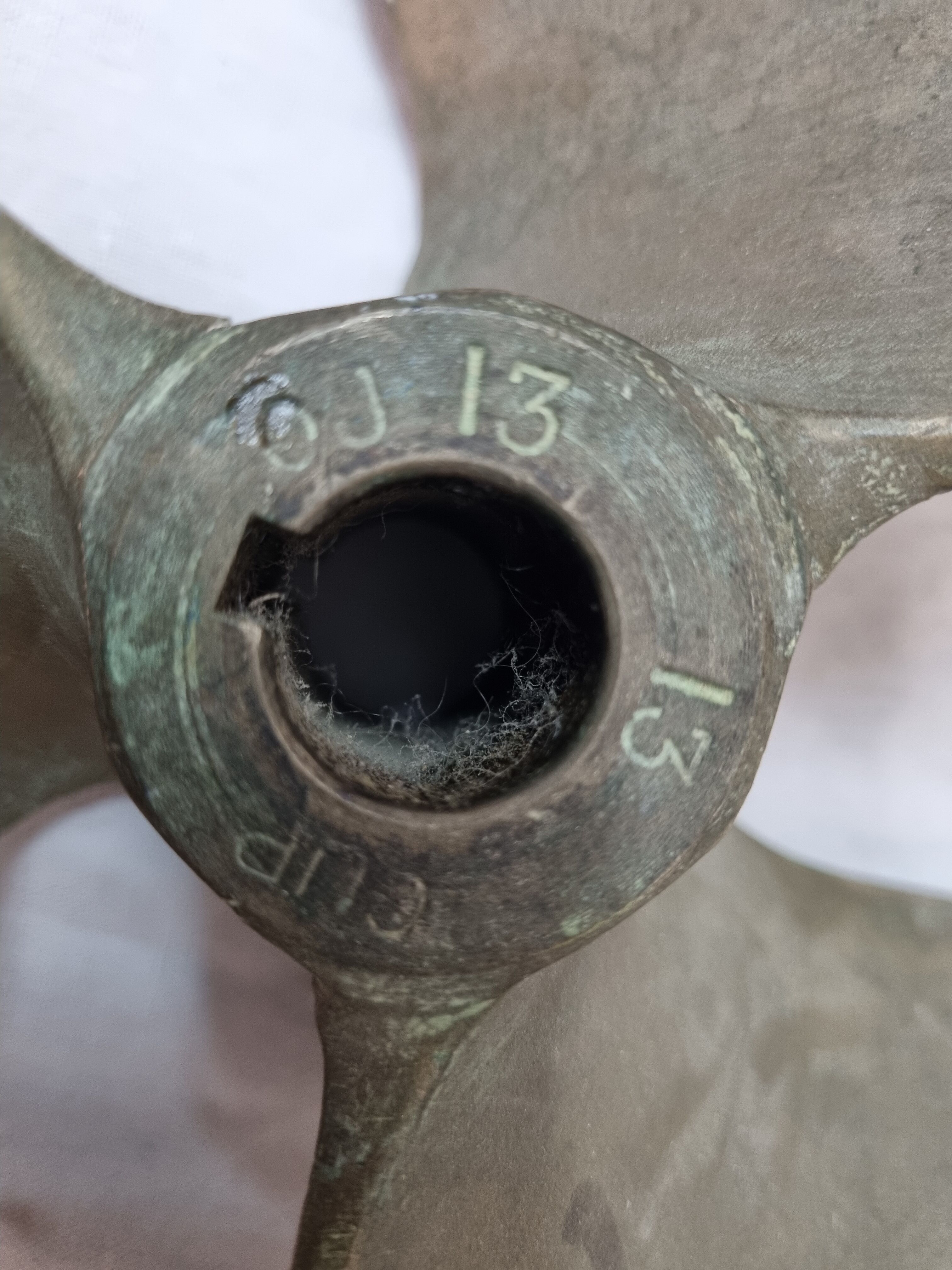 Johnson bronze boat propeller