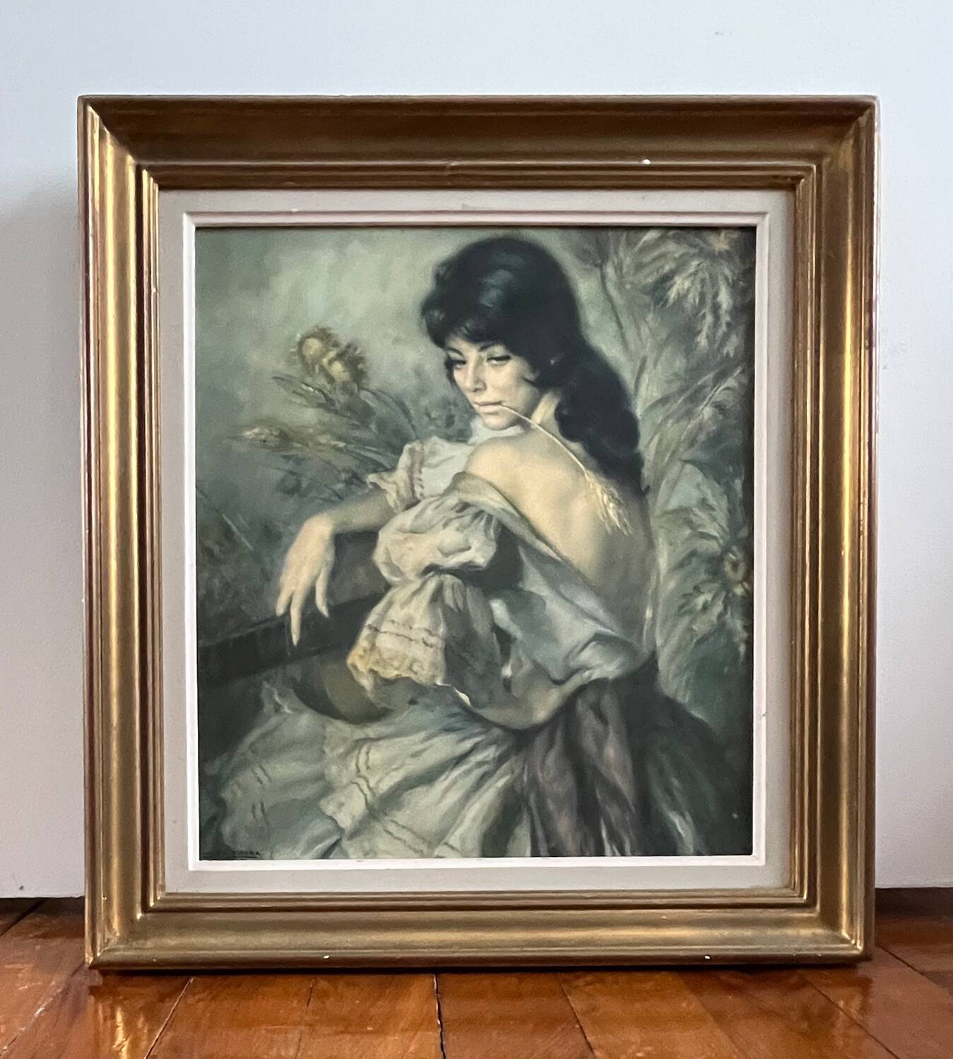 Painting: Oil on canvas - portrait of a gypsy