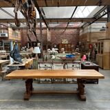 1950s mountain table in solid elm