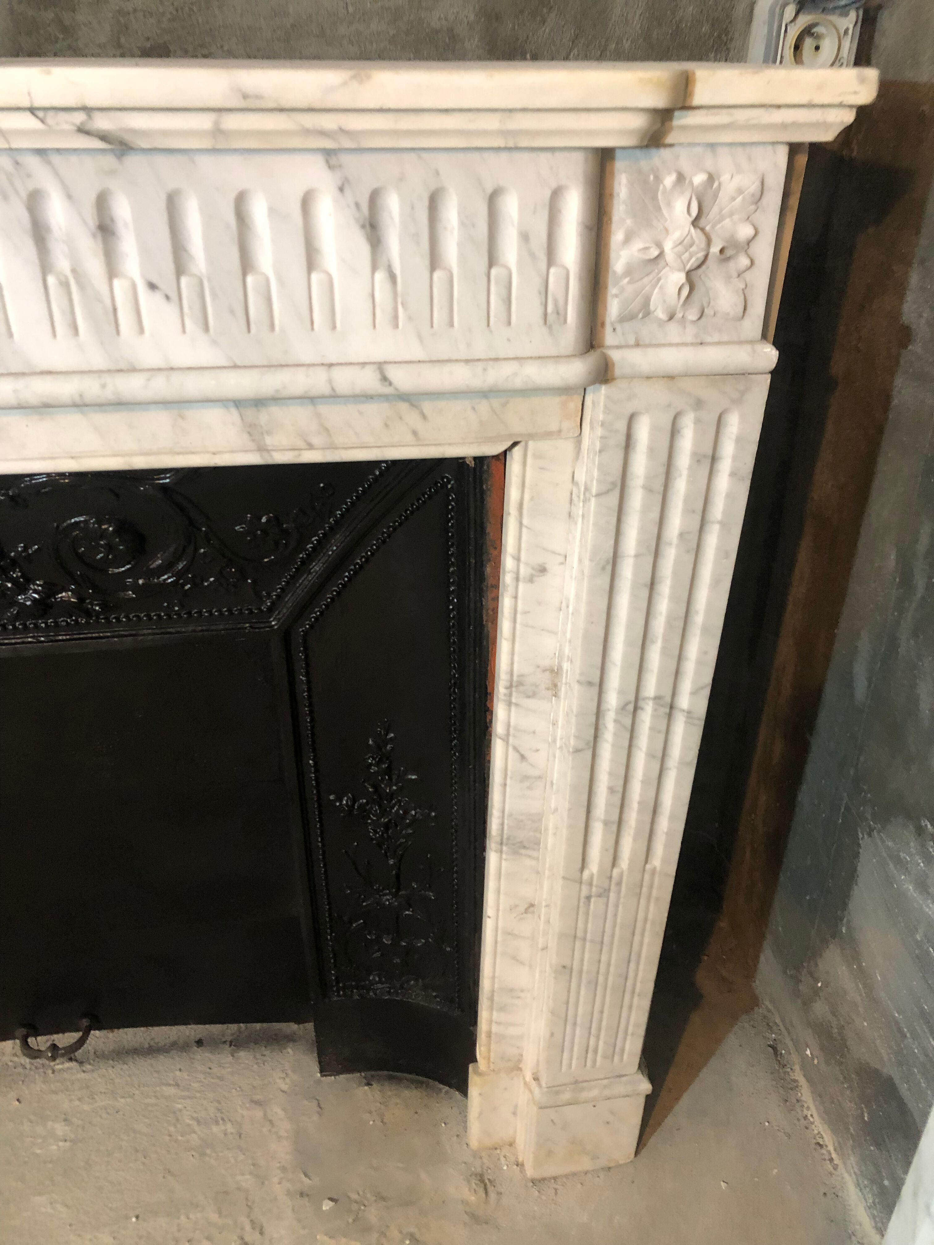 Old louis XVI style fireplace