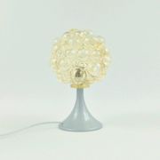 Pair of Mid-Century Modern Bubble Glass Table Lamps by H. Tynell, 1960s