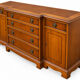 Buffet-style server enfilade English Empire