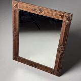 Tramp art mirror