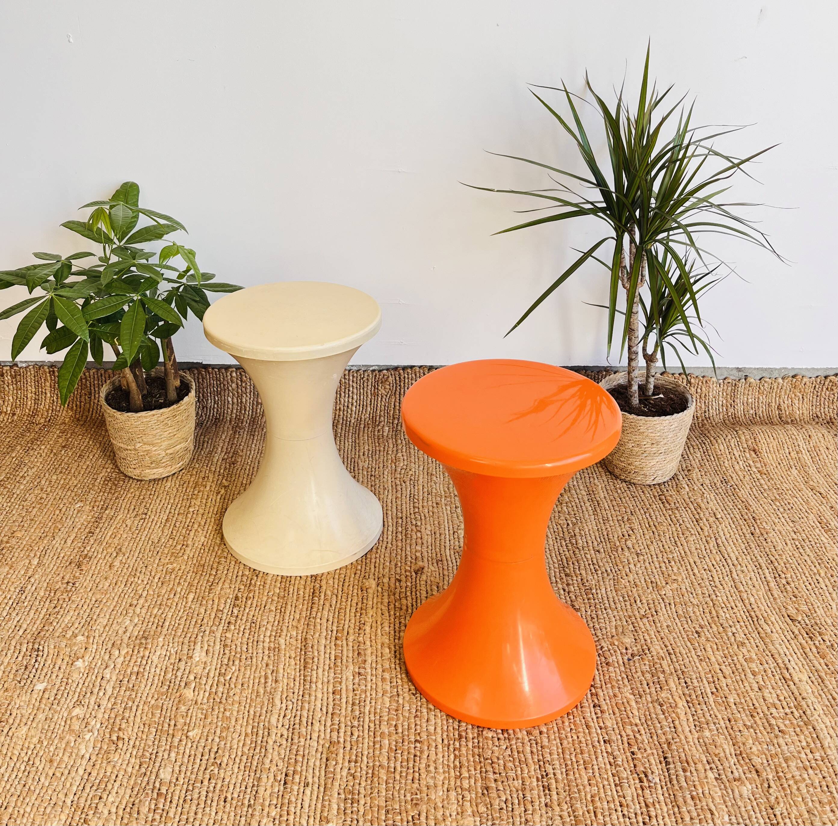 2 tam tam stools by Henry Massonet