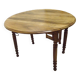 Table à volets ronde en noyer massif