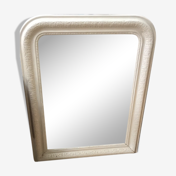 Miroir Napoleon III blanc cassé - 93x72cm