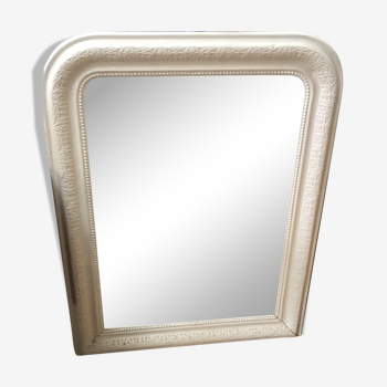 Napoleon III off-white mirror - 93x72cm