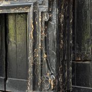 Cheminée de style Louis XIV en marbre Portor, vers 1880