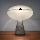 Vintage Postmodern Eno table lamp in glass and terrazzo from Ikea, 1990s.