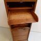Antique oak filing cabinet with roller shutter