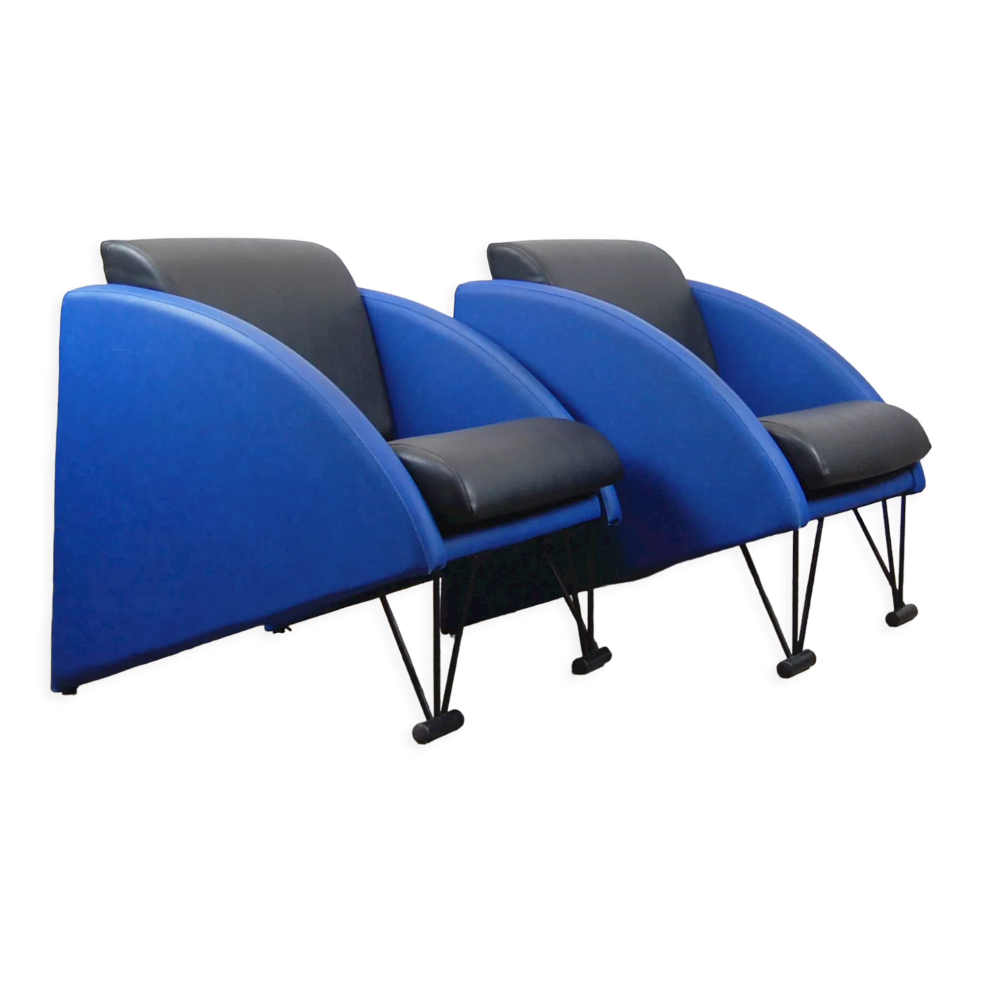 Pair of armchairs post-modern style