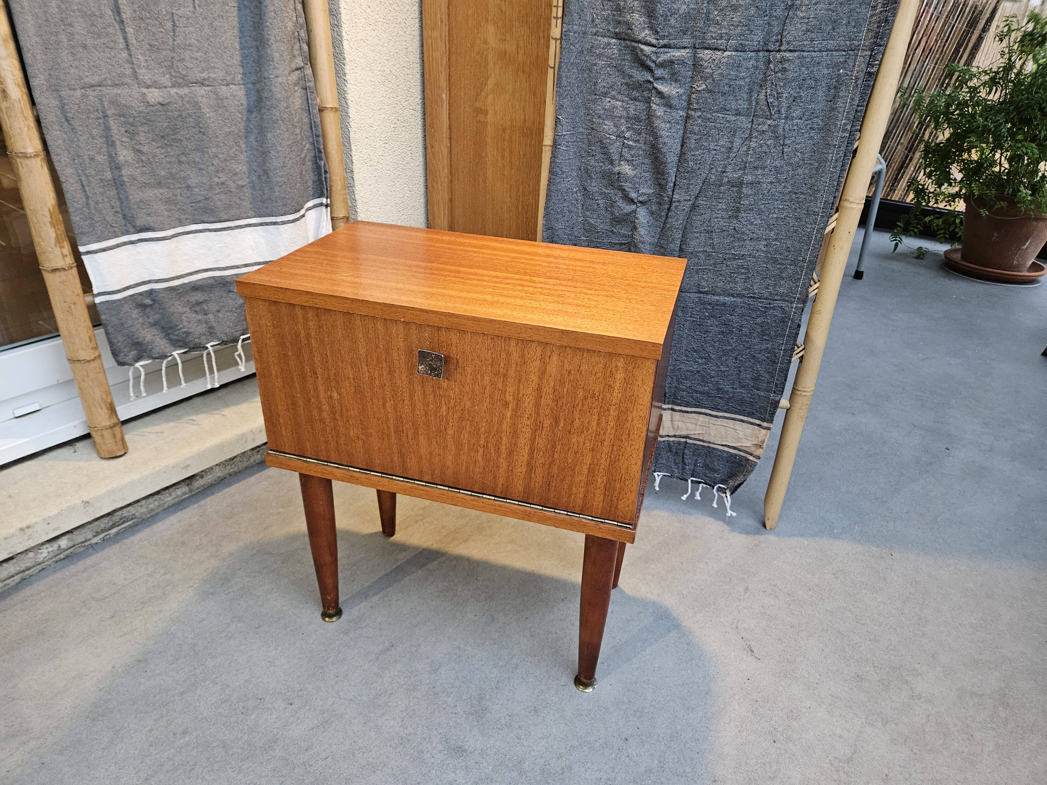Scandinavian style bedside table 1960