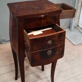 Louis XV style marquette bedside table